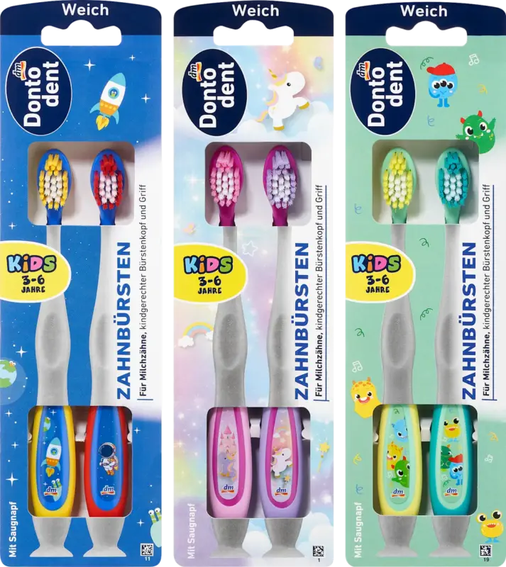 Periuță de dinți moale pentru copii 3-6 ani