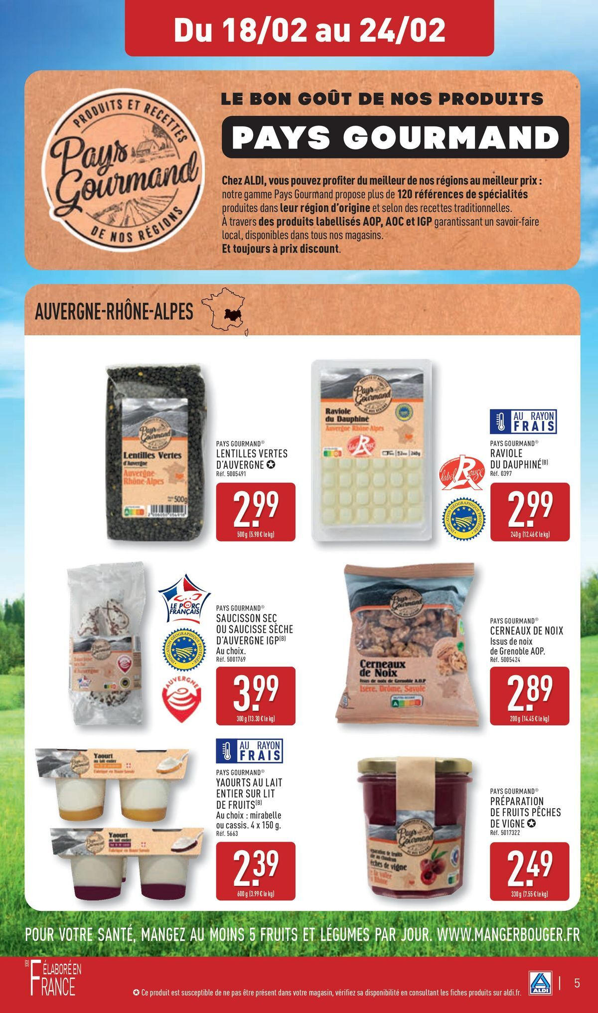 Catalogue NOS ARRIVAGES PAYS GOURMAND, page 00005