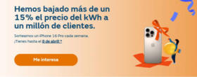 Hemos bajado más de un 15% el precio del kWh a un millon de clientes