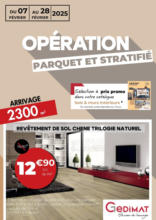 Opération parquets et stratifiés