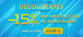 Jours Découvertes : -15% sur les nouveautés