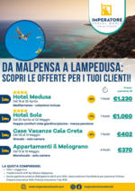 Imperatore Viaggi 2025 Da Malpensa a Lampedusa - al 31.05.2025