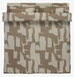 JYSK Lenjerie pat+cearșaf REGINA 200x220 maro