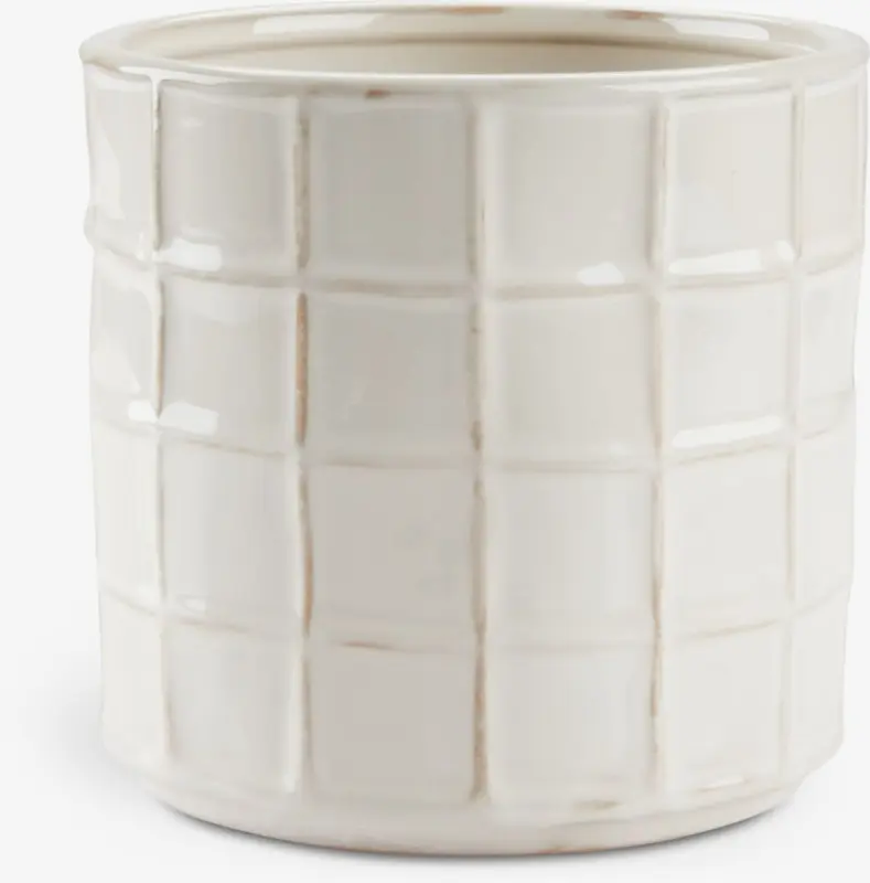 JYSK Ghiveci MATSSON Ø14x13cm alb