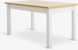 JYSK Masă MARKSKEL 90x150/193 alb/stejar