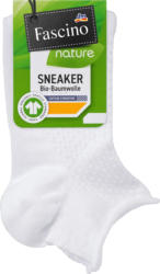 Fascino Sneakersocken mit Struktur & Rollrand weiß Gr. 35-38