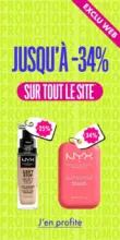 NYX Professional Makeup JUSQU'À -34% SUR TOUT LE SITE - au 23.02.2025