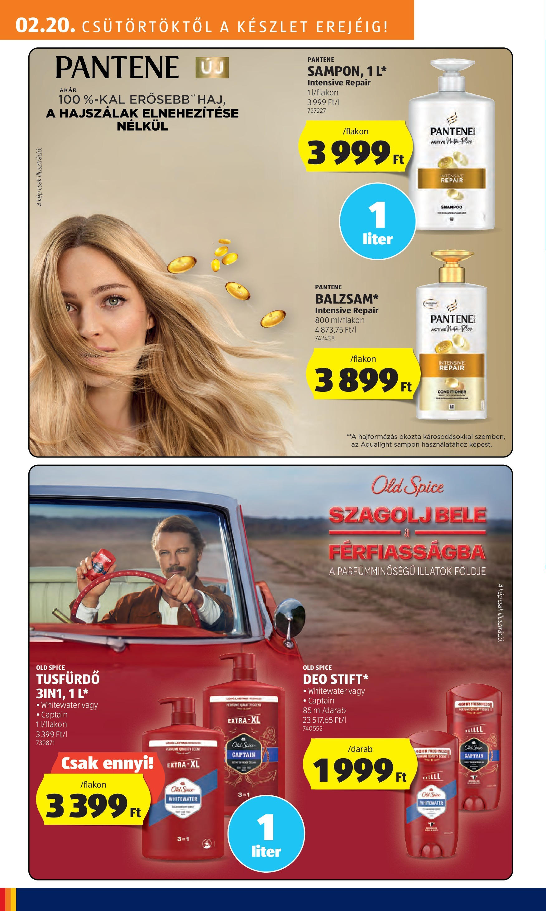 Aldi Akciós újság - 2025.02.20. -tól/töl > akció, lapozható szórólap 🛍️ | Oldal: 30 | Termékek: Old spice, Sampon, Tusfürdő