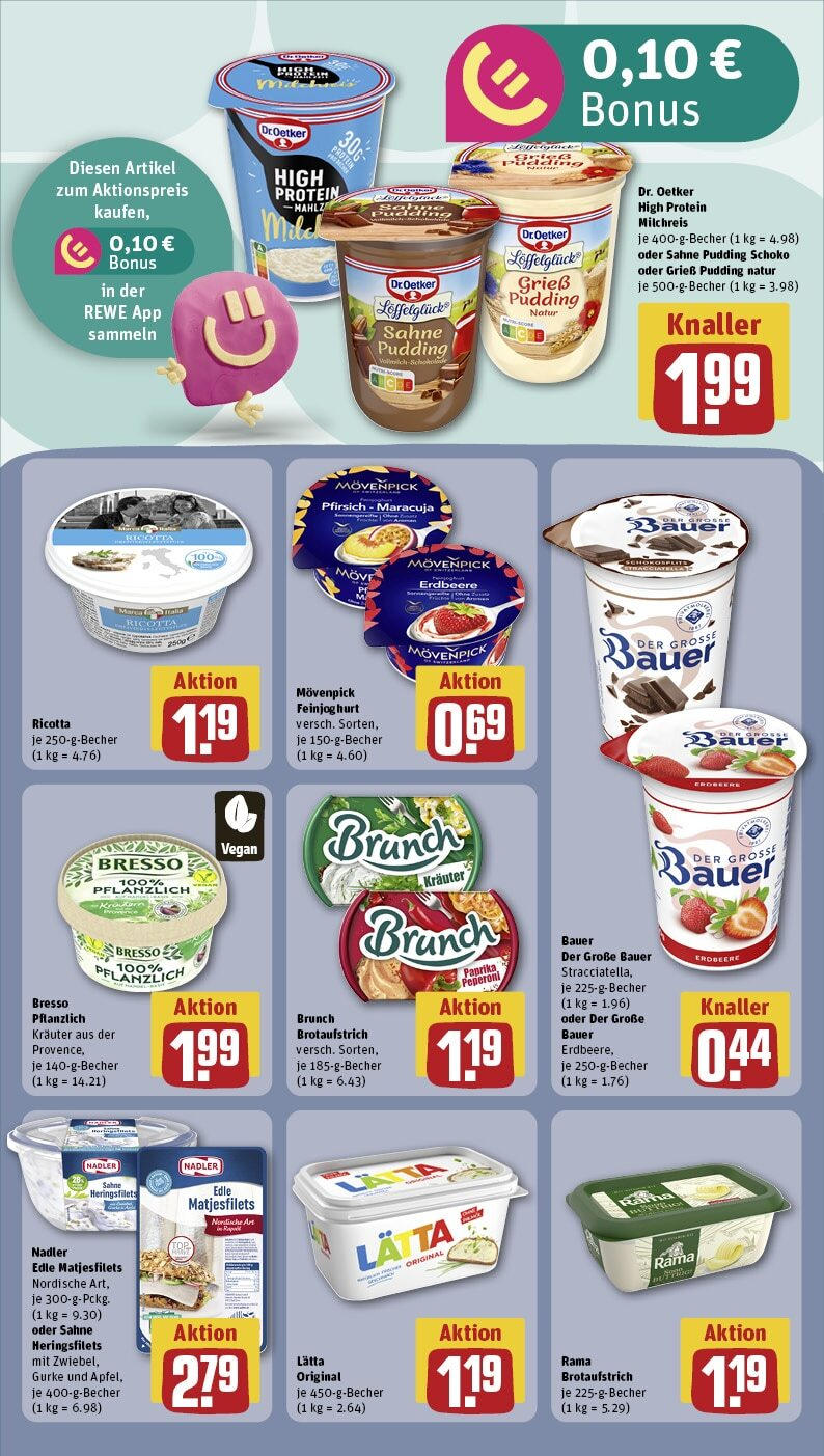 Rewe Prospekt 	 (ab 24.02.2025) zum Blättern » Angebote | Seite: 13 | Produkte: Rama, Milch, Rapsöl, Pudding