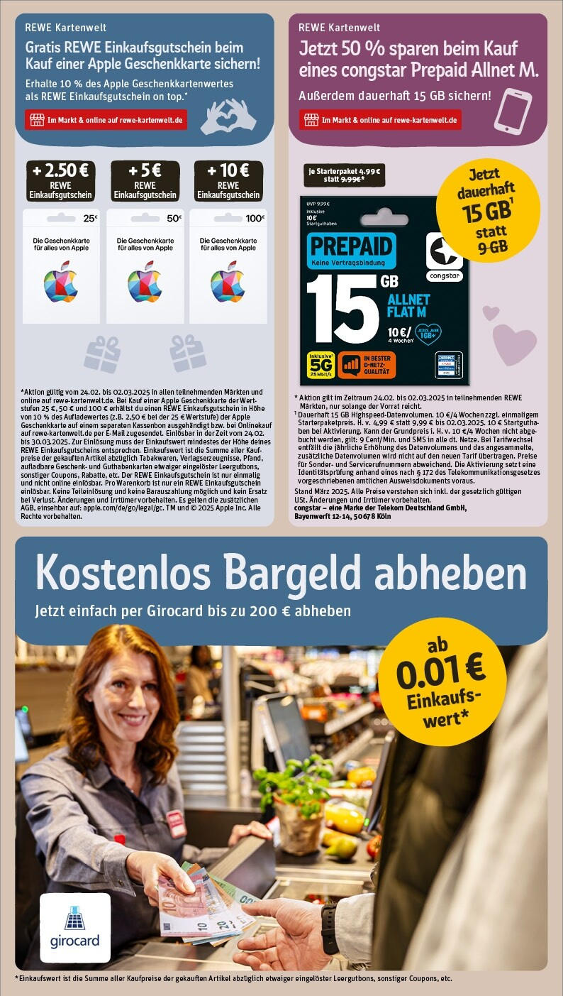 Rewe Prospekt 	 (ab 24.02.2025) zum Blättern » Angebote | Seite: 31 | Produkte: Apple