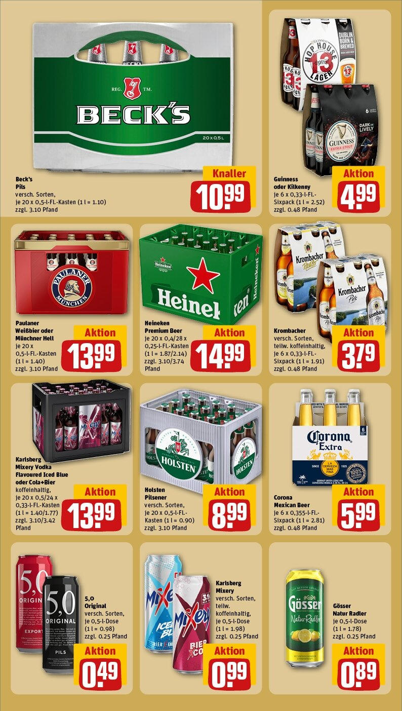 Rewe Prospekt 	 (ab 24.02.2025) zum Blättern » Angebote | Seite: 22 | Produkte: Bier, Weißbier, Heineken, Vodka