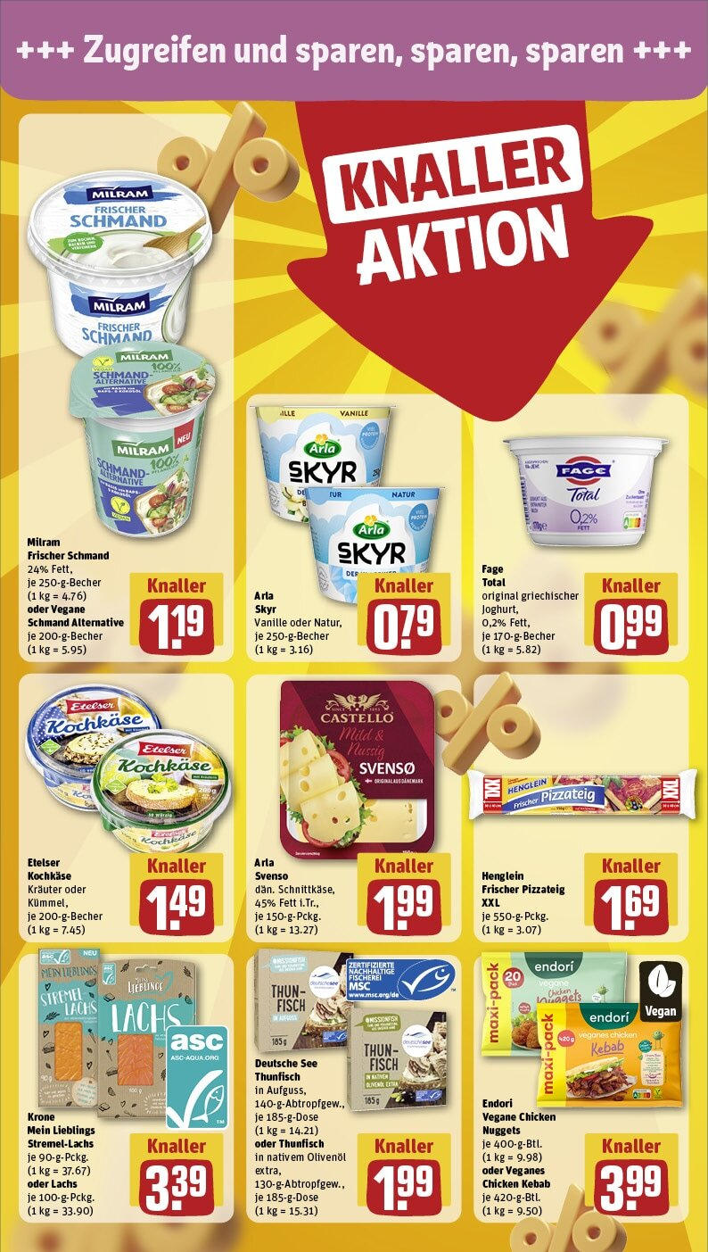 Rewe - Rewe: Wochenangebote (ab 24.02.2025) zum Blättern » Angebote | Seite: 18 | Produkte: Olivenol, Skyr, Lachs, Milram