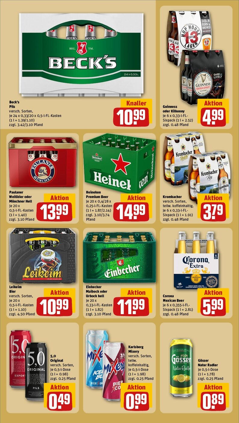 Rewe - Rewe: Wochenangebote (ab 24.02.2025) zum Blättern » Angebote | Seite: 20 | Produkte: Bier, Pils, Heineken, Paulaner