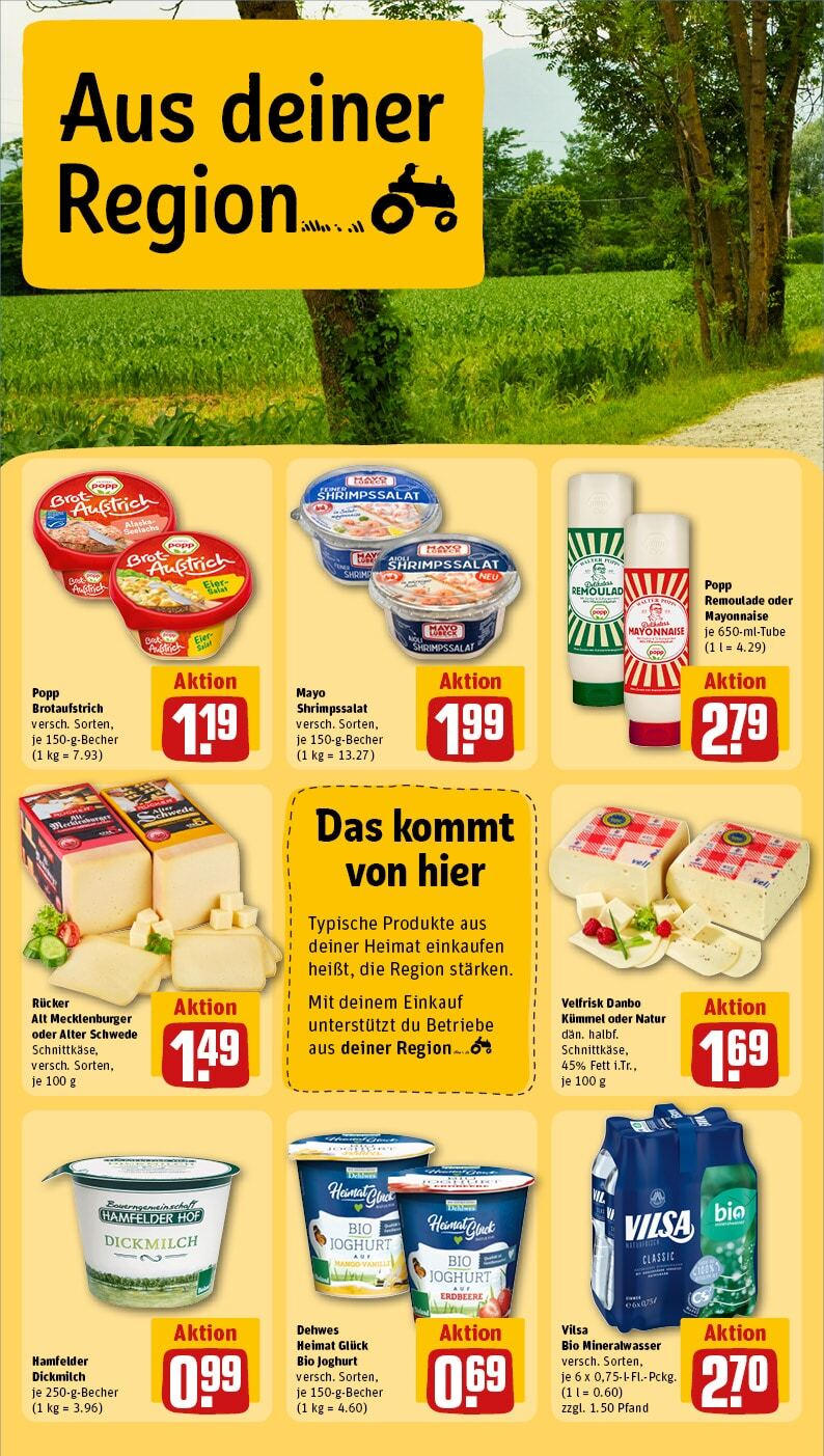 Rewe - Rewe: Wochenangebote (ab 24.02.2025) zum Blättern » Angebote | Seite: 26 | Produkte: Eier, Mineralwasser, Mayonnaise, Brot