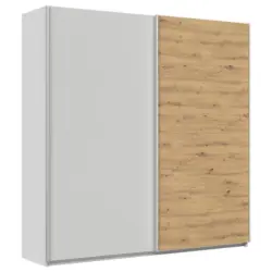 Schwebetürenschrank Feldkirch 226cm Champagner/Eiche Artisan