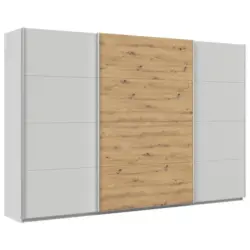 Schwebetürenschrank Feldkirch 315cm Champagner/Eiche Artisan