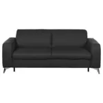 Möbelix Schlafsofa Aloe Echtleder Schwarz B: 204 cm