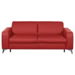 Möbelix Schlafsofa Aloe Echtleder Rot B: 204 cm