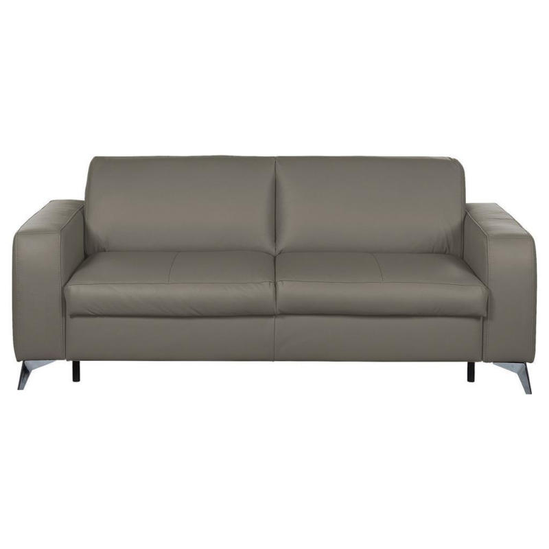 Schlafsofa Aloe Echtleder Schlammfarben B: 204 Cm