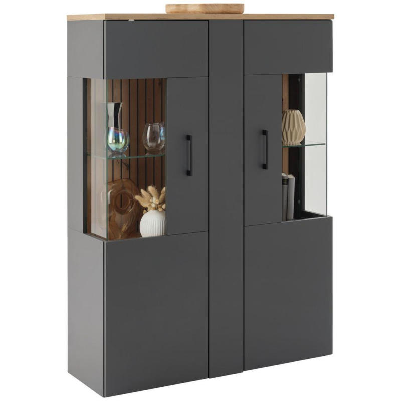 Highboard B: 102,2cm Amare Artisan Eiche/Ahthrazit