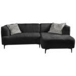 Möbelix Ecksofa Lou Dunkelgrün/schwarz, 247 Cm