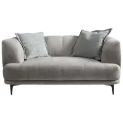 2-Sitzer-Sofa Lou Graubraun, 166 cm