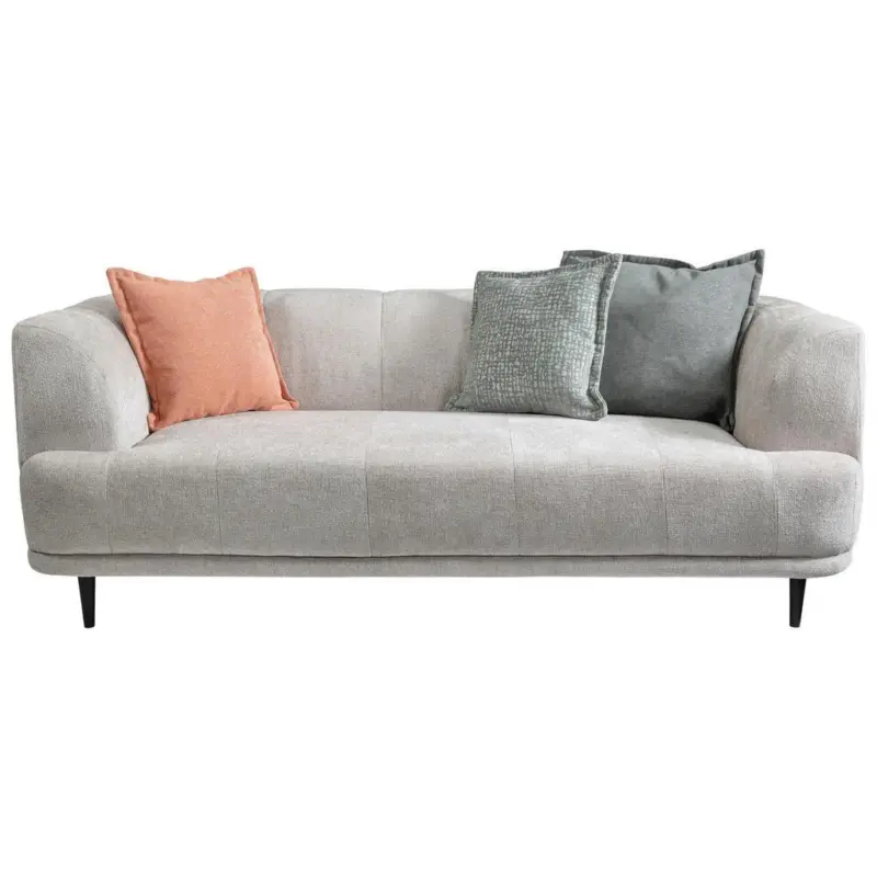 3-Sitzer-Sofa Lou Creme/Schwarz, 226 cm