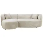 Möbelix Ecksofa Flick Weiß/schwarz, 143 Cm