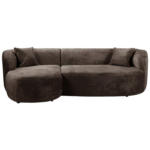 Möbelix Ecksofa Flick Braun/schwarz, 143 Cm