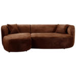 Möbelix Ecksofa Flick Rostfarben/schwarz, 143 Cm