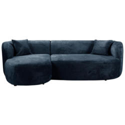 Ecksofa Flick Blau/schwarz, 143 Cm