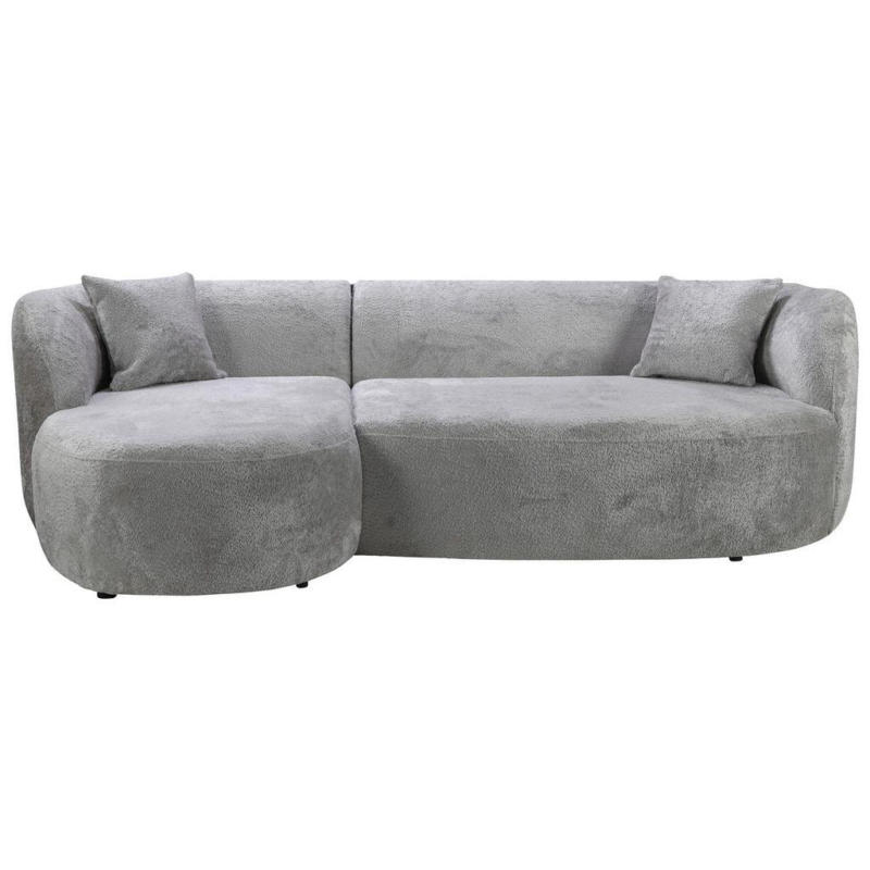 Ecksofa Flick Hellgrau/schwarz, 143 Cm