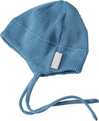 ALANA Erstlingsmütze mit Waffel-Struktur, blau, Gr. 38/39