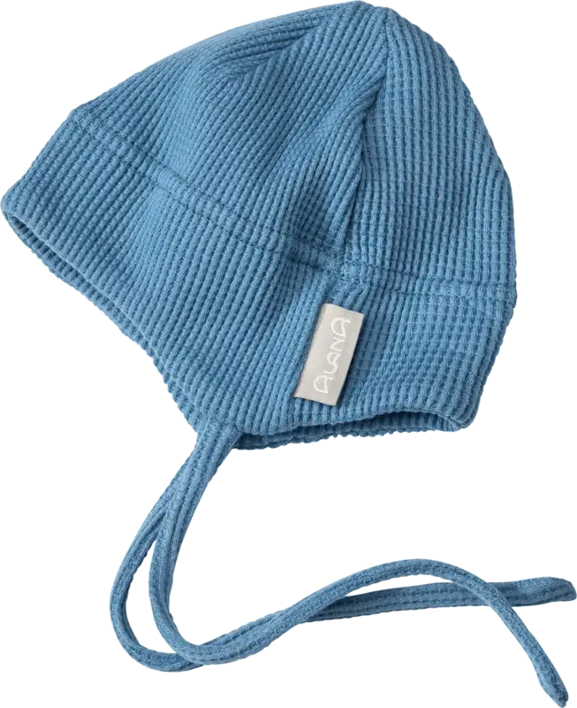ALANA Erstlingsmütze mit Waffel-Struktur, blau, Gr. 38/39