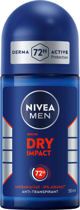 NIVEA MEN Antitranspirant Deo Roll-on Dry Impact