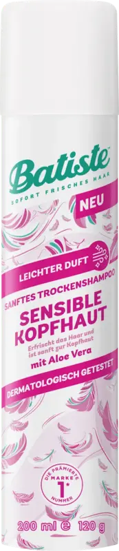 Batiste Trockenshampoo Sensible Kopfhaut leichter Duft