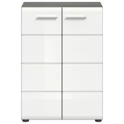 Kommode Salsa Rauchsilber/weiß B: 60 Cm