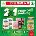 Despar 2x1 prendi 2 paghi 1 - al 02.03.2025