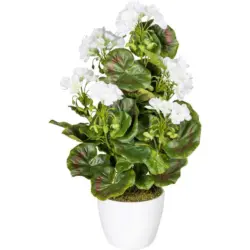 Kunstpflanze Geranie inkl. Topf H: 13 cm