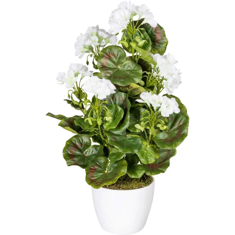Kunstpflanze Geranie inkl. Topf H: 13 cm