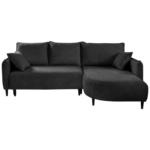 Möbelix Ecksofa Sycylia Dunkelgrün/schwarz, 244 Cm