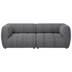 Sofa Laos Grau/schwarz, 240 Cm