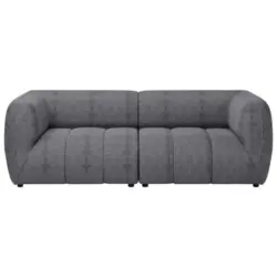 Sofa Laos Grau/schwarz, 240 Cm