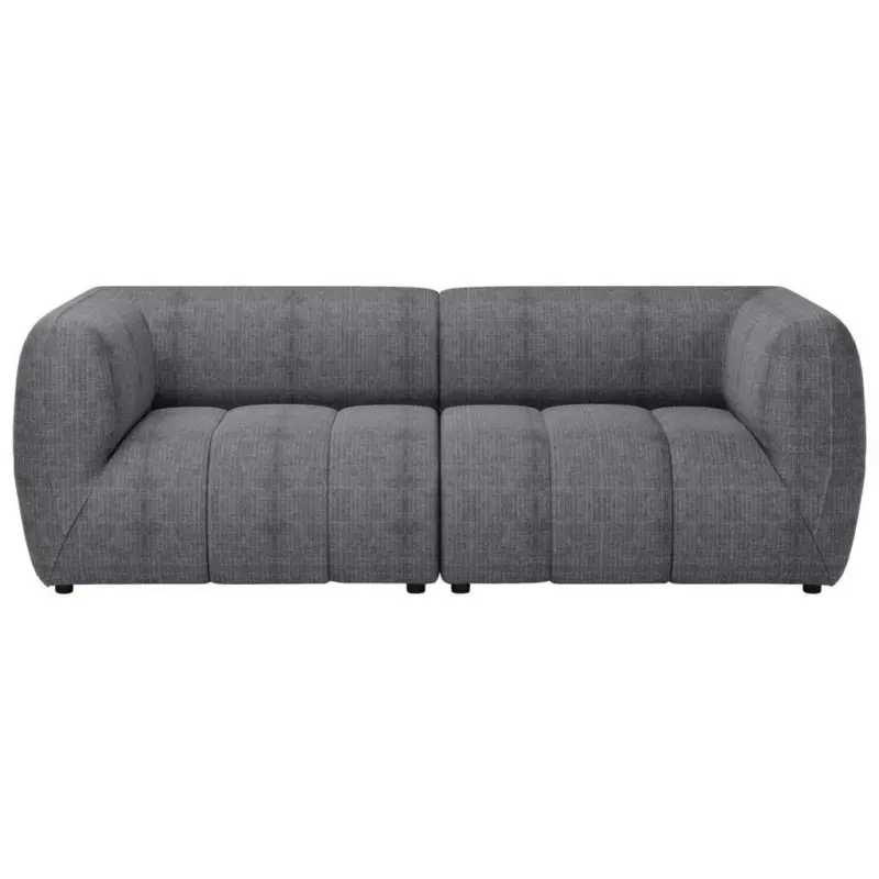 Sofa Laos Grau/schwarz, 240 Cm