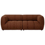 Möbelix Sofa Laos Terracotta/schwarz, 240 Cm