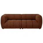Möbelix Sofa Laos Terracotta/schwarz, 240 Cm
