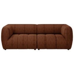 Sofa Laos Terracotta/schwarz, 240 Cm