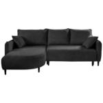 Möbelix Ecksofa Sycylia Dunkelgrün/schwarz, 165 Cm