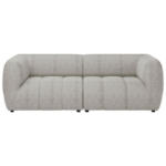 Möbelix Sofa Laos Creme/schwarz, 240 Cm