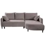 Möbelix Ecksofa Sycylia Taupe/schwarz, 244 Cm